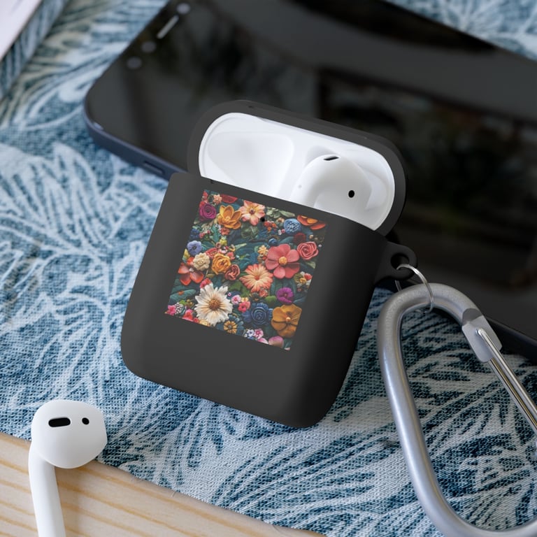 AirPod Case Cover - Floral Symphony in Threads