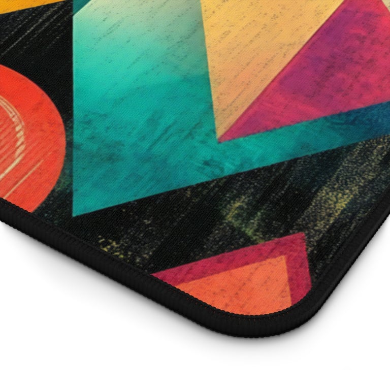 Desk Mat - Bold Geometric Symphony