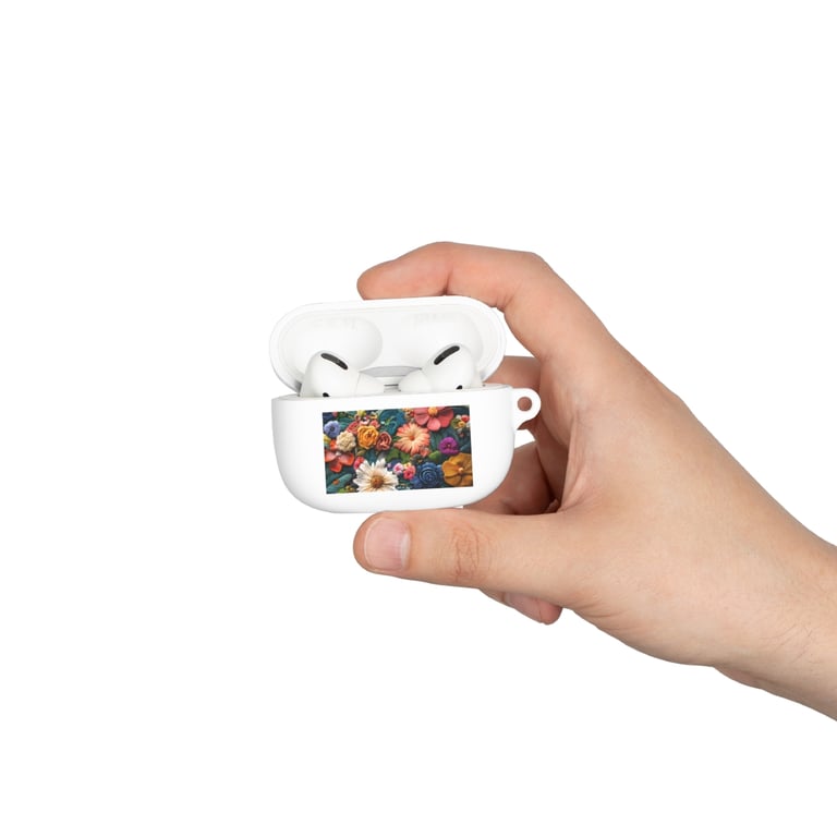 AirPod Case Cover - Floral Symphony in Threads