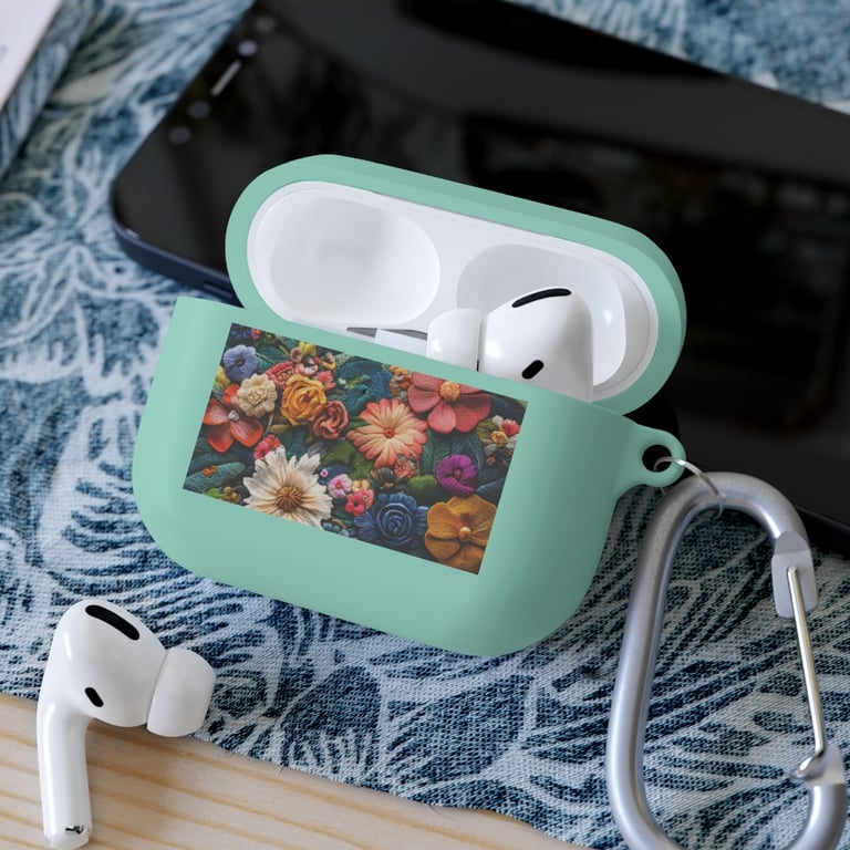 AirPod Case Cover - Floral Symphony in Threads
