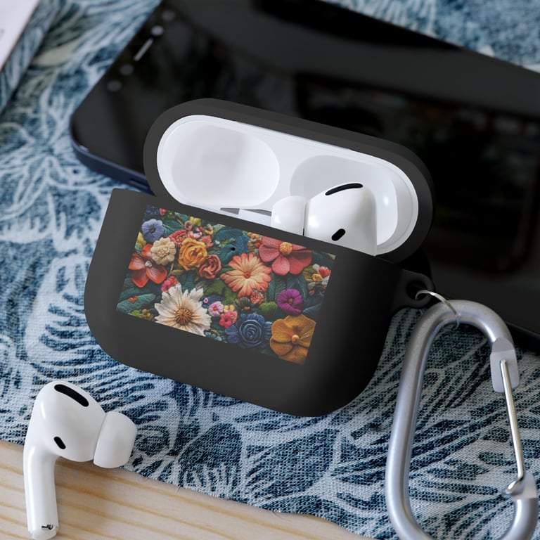 AirPod Case Cover - Floral Symphony in Threads