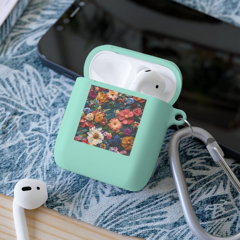 AirPod Case Cover - Floral Symphony in Threads