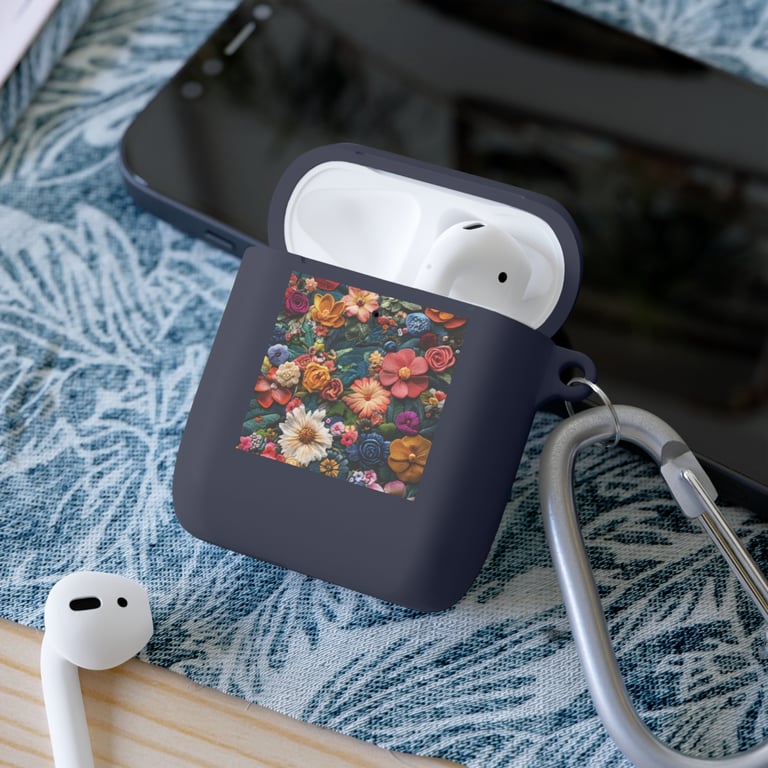 AirPod Case Cover - Floral Symphony in Threads