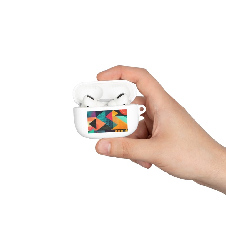 AirPod Case Cover - Bold Geometric Symphony