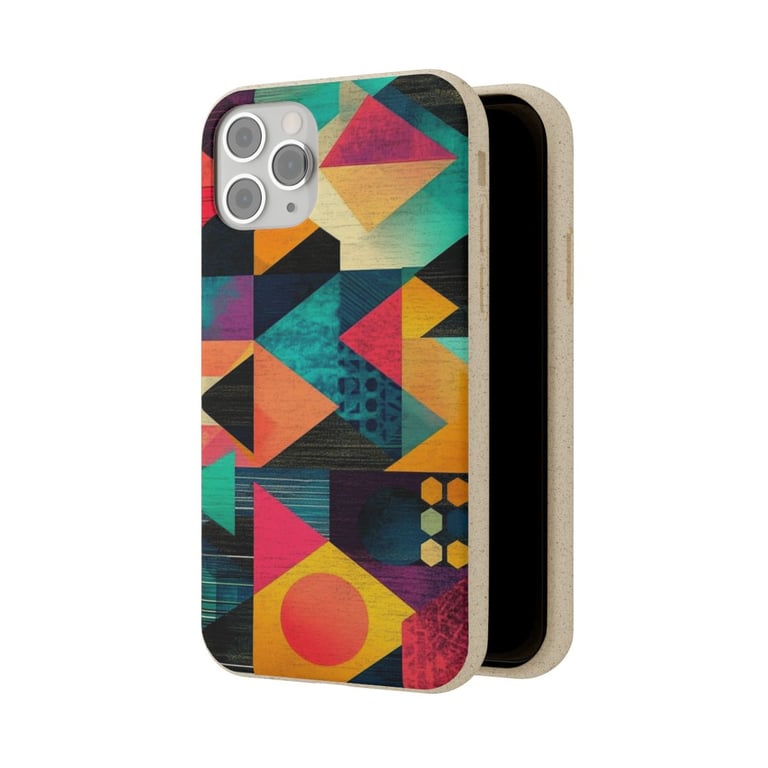 Biodegradable Cases - Bold Geometric Symphony