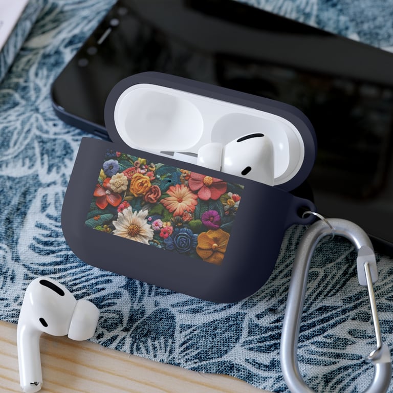 AirPod Case Cover - Floral Symphony in Threads