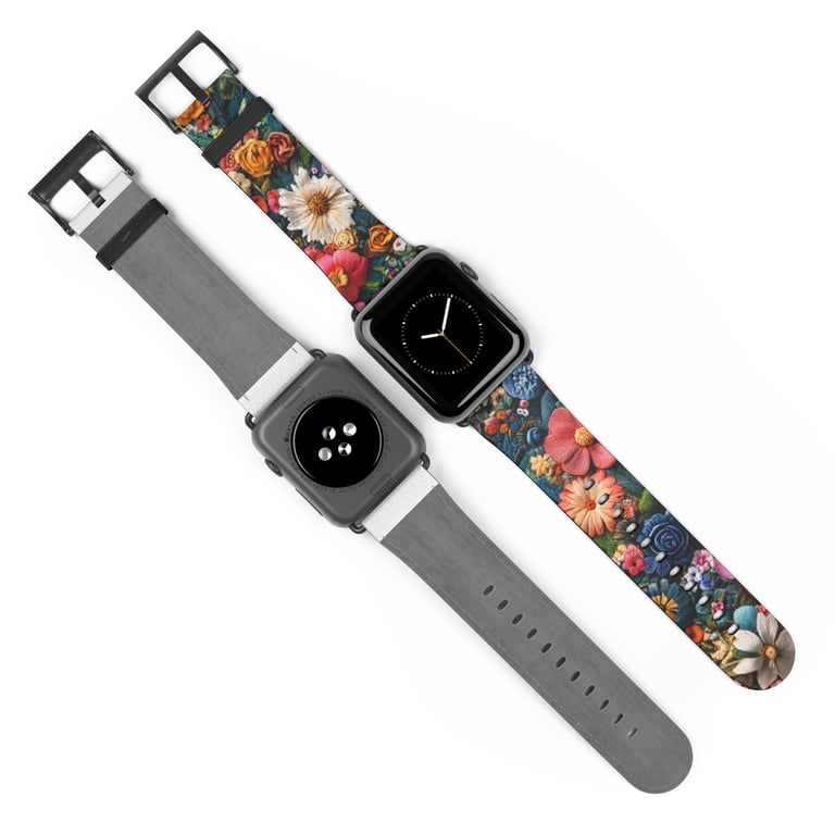 Watch Band - Floral Symphony in Threads