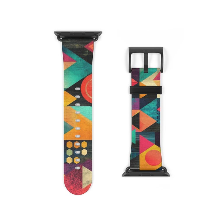 Watch Band - Bold Geometric Symphony