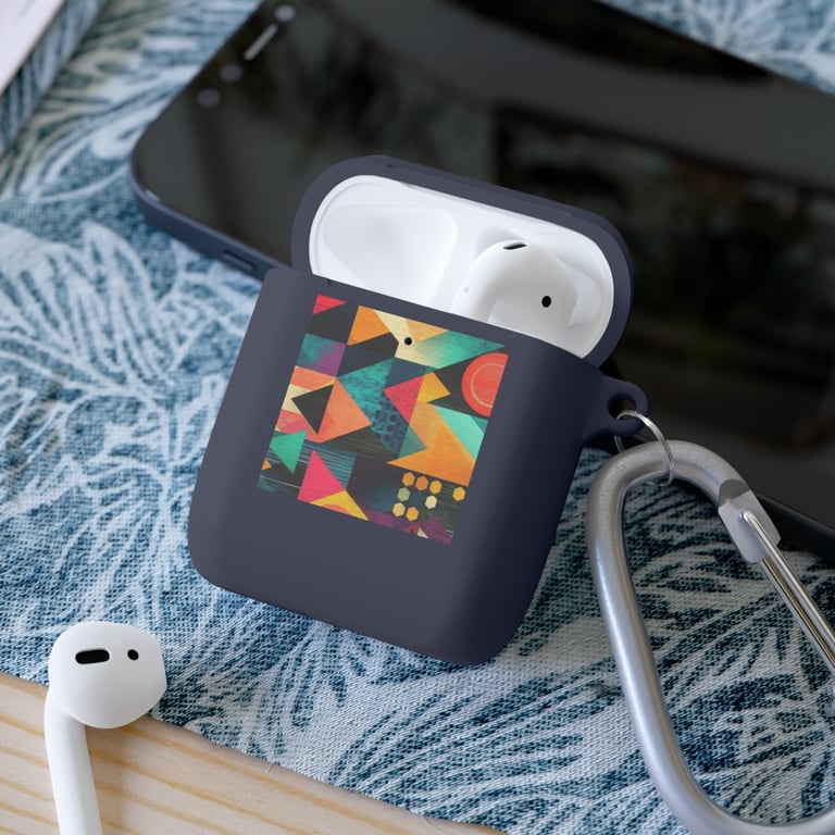 AirPod Case Cover - Bold Geometric Symphony