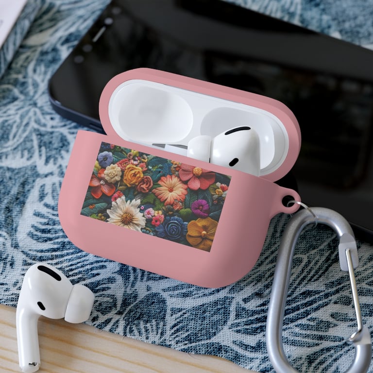AirPod Case Cover - Floral Symphony in Threads