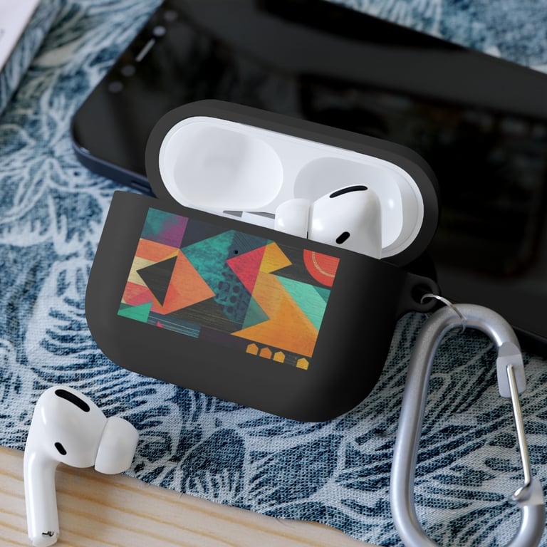 AirPod Case Cover - Bold Geometric Symphony