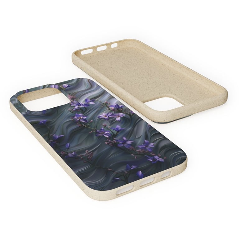 Biodegradable Case - Ethereal Blooms in Motion