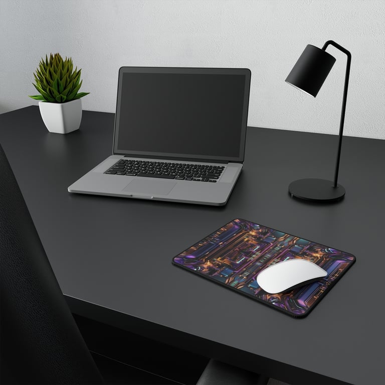 Non-Slip Gaming Mouse Pad - Neon Nexus