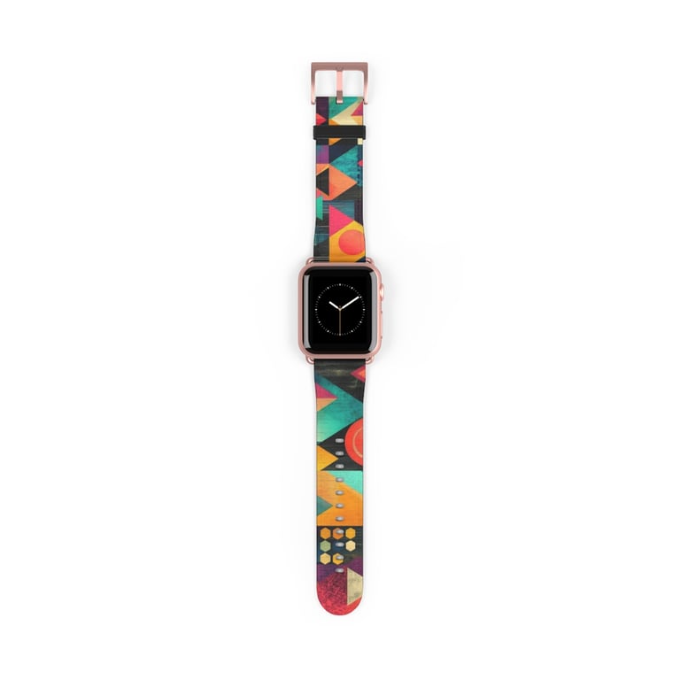 Watch Band - Bold Geometric Symphony
