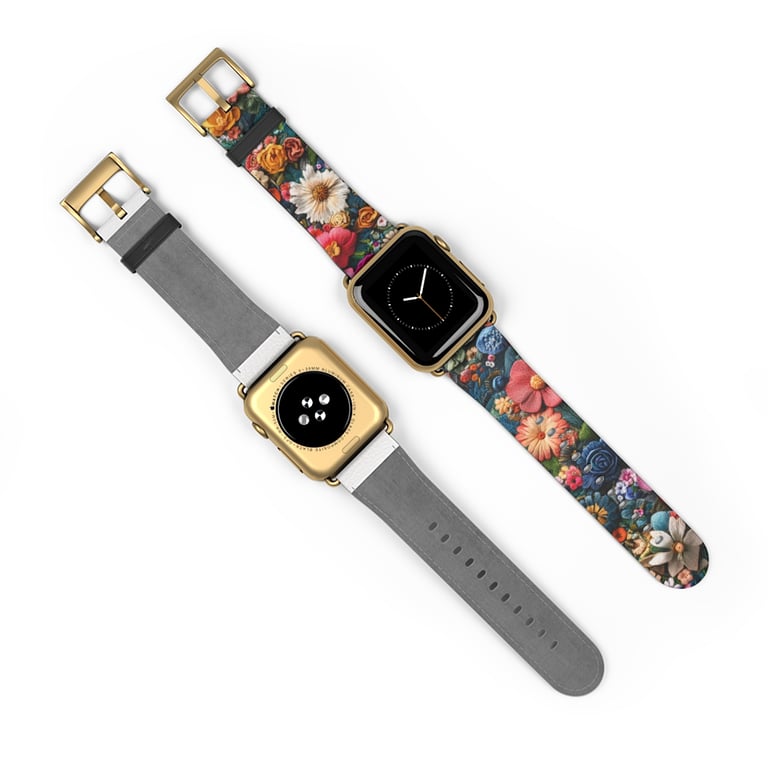 Watch Band - Floral Symphony in Threads