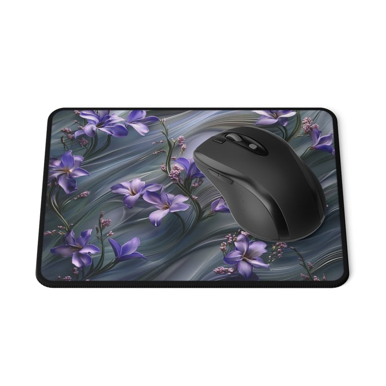 Non-Slip Gaming Mouse Pad - Ethereal Blooms in Motion