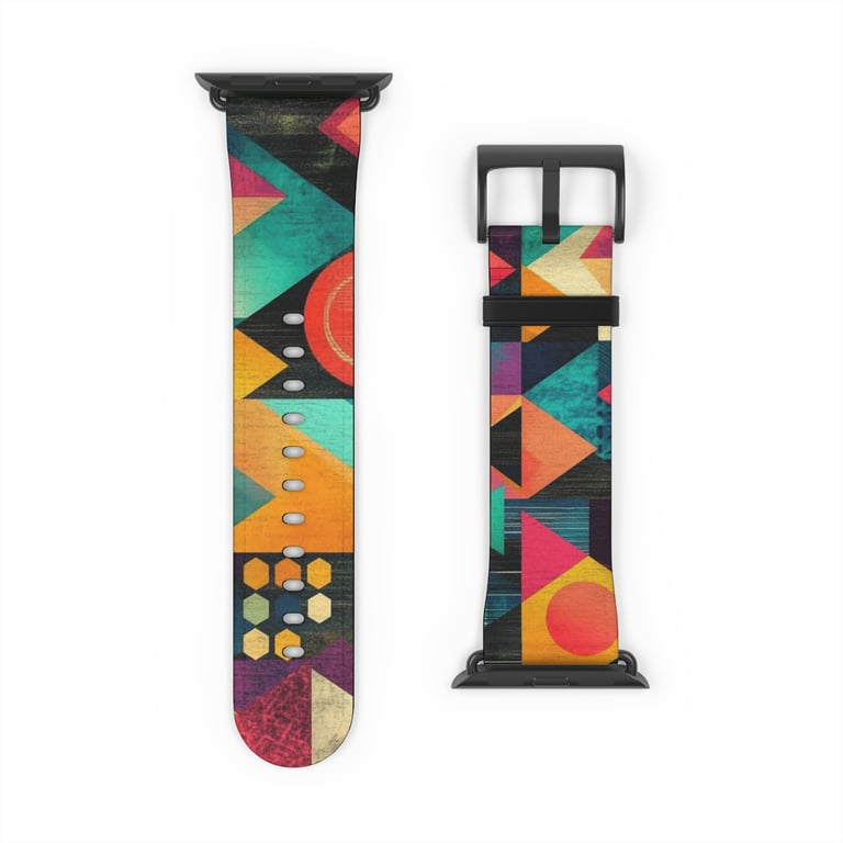 Watch Band - Bold Geometric Symphony