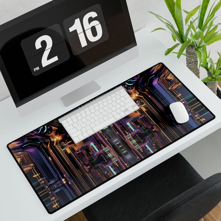 Desk Mat - Neon Nexus