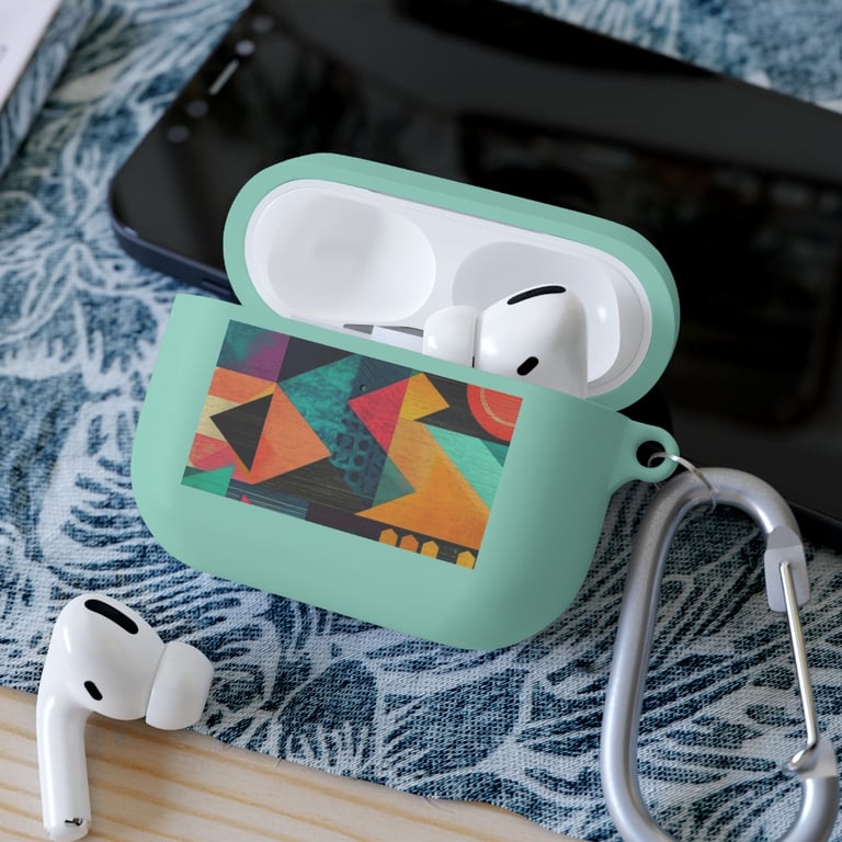 AirPod Case Cover - Bold Geometric Symphony