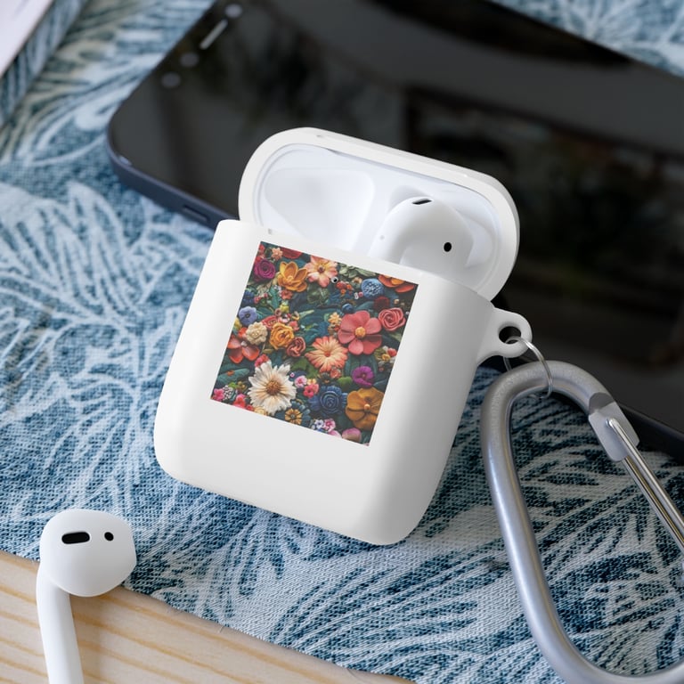 AirPod Case Cover - Floral Symphony in Threads