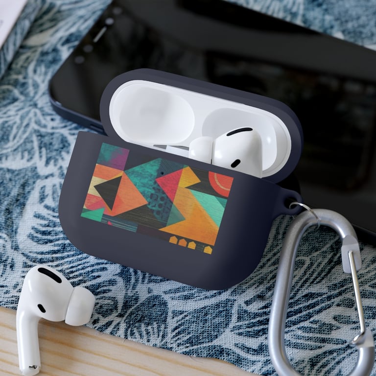 AirPod Case Cover - Bold Geometric Symphony