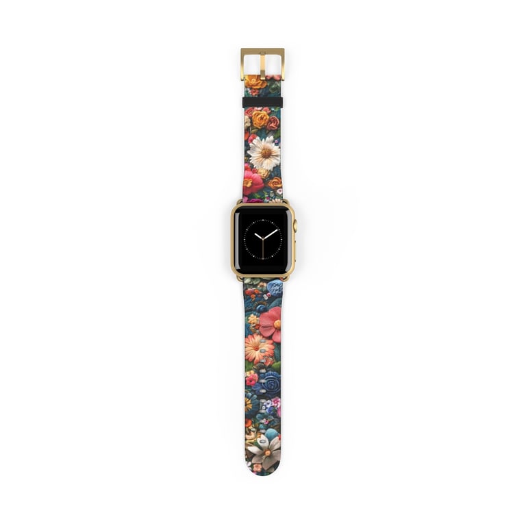 Watch Band - Floral Symphony in Threads