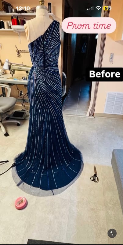 Bridesmaid Dress · Hemming
