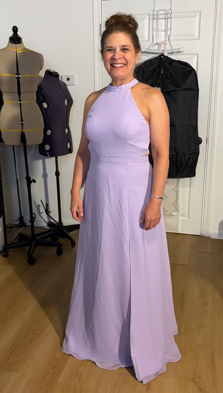 bridesmaid dresses in hendersonville tn Seamstress Hendersonville, Emerald Coast Chiffon Bardot Last Shape_10 Color:#15 Golden Hour