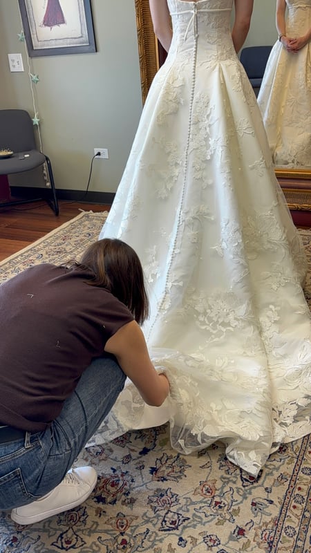 Bridesmaid Dress · Hemming