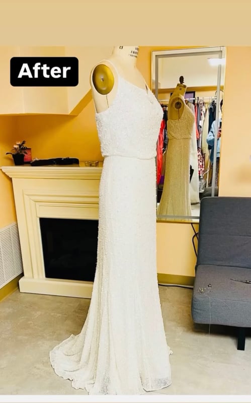 Bridesmaid Dress · Hemming