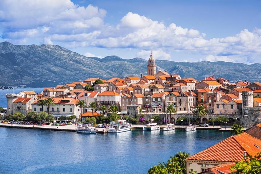 A detailed view of Korčula