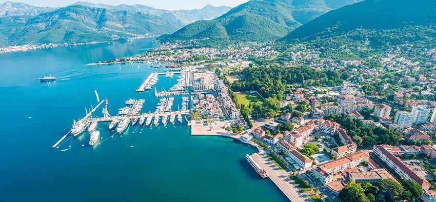 A detailed view of Tivat