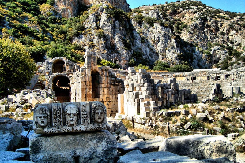 A detailed view of Demre
