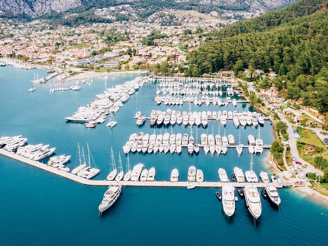 A view of Göcek's serene bay