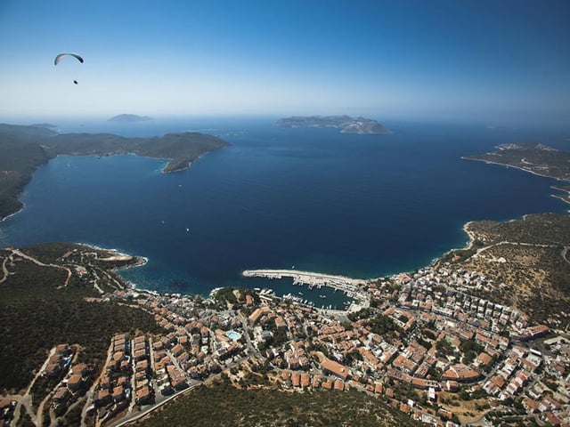 A view of Kaş's charming harbor