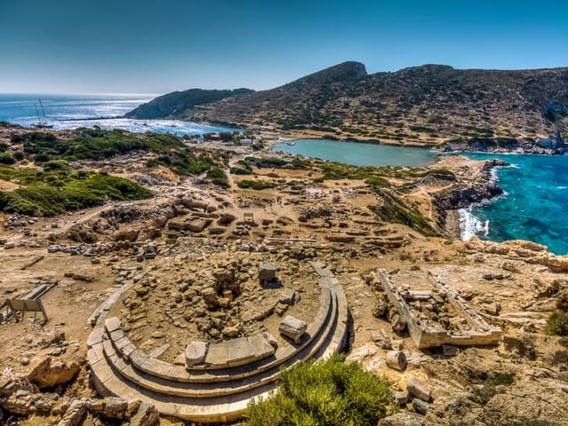 A view of the ancient ruins of Knidos