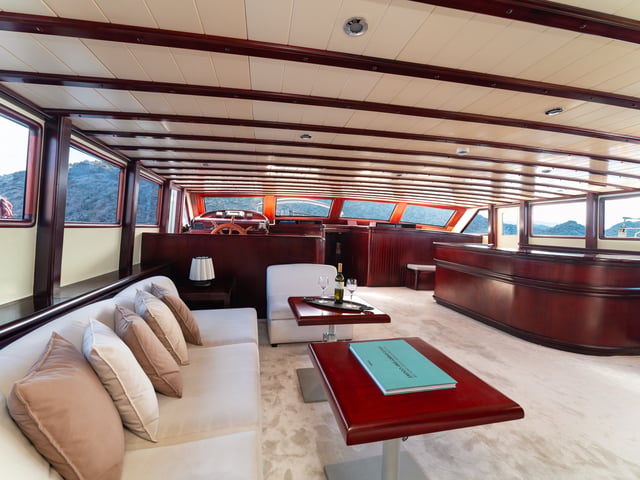 Always Smile yacht interior or exterior view