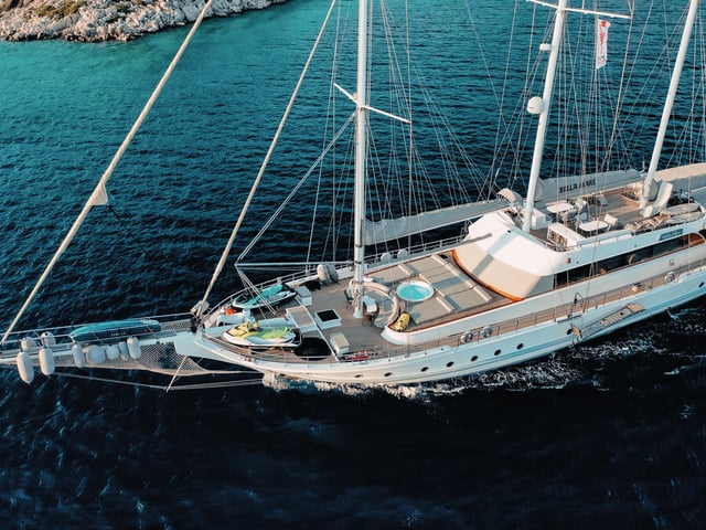 Bella Mare yacht interior or exterior view