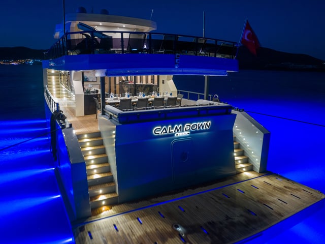 Calm Down yacht interior or exterior view