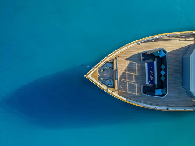 Cinar Yildizi yacht aerial view
