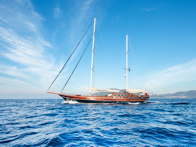 Cobra King yacht aerial view