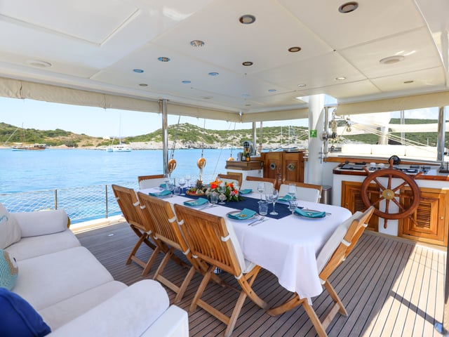 Gazella yacht interior or exterior view