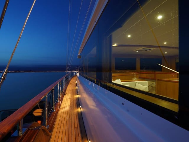 Happy Days yacht interior or exterior view