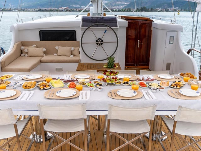 Happy Days yacht interior or exterior view
