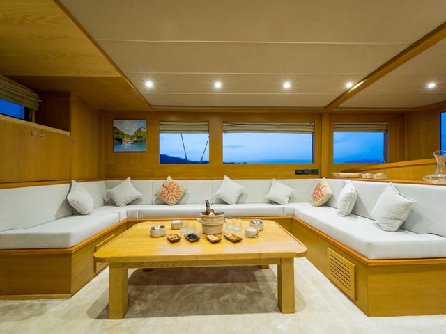 Happy Days yacht interior or exterior view
