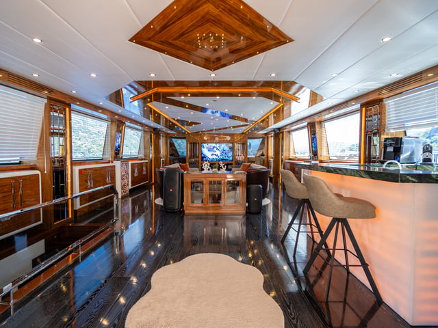 Long Island yacht interior or exterior view