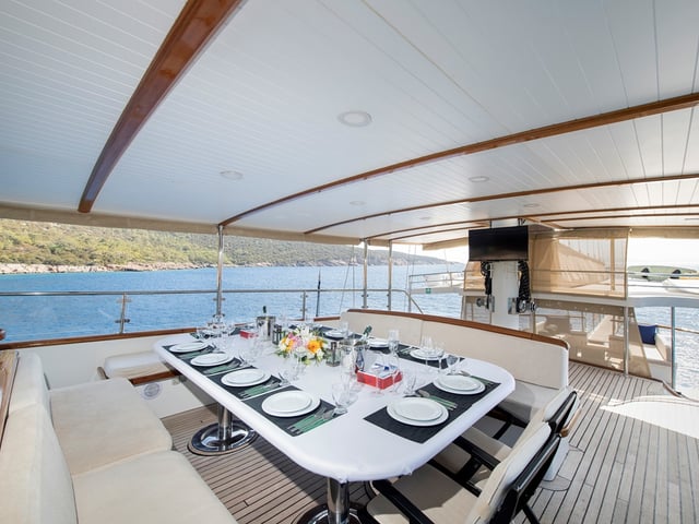 Oguz Bey yacht interior or exterior view
