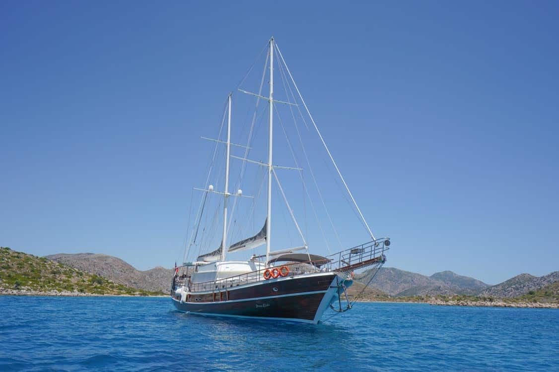 Prenses Esila yacht aerial view