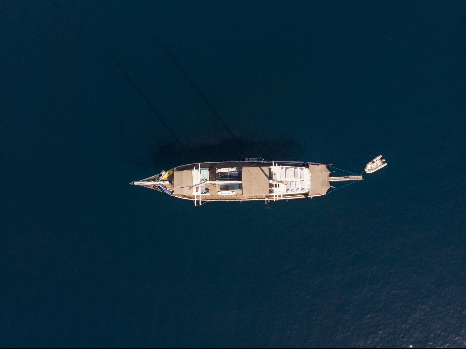 Queen Of Rtt yacht aerial view
