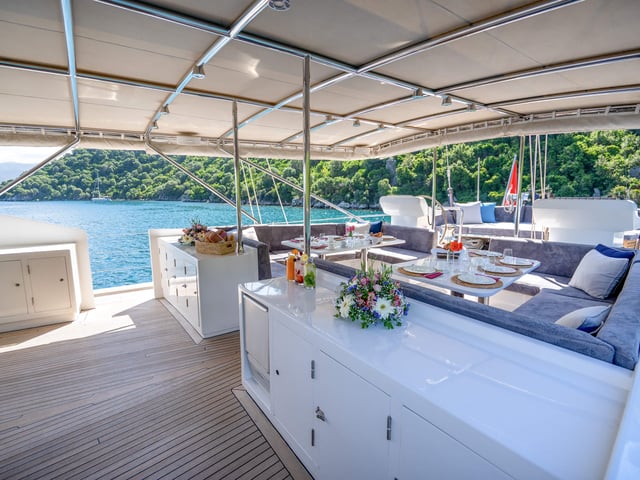 Ubibene yacht interior or exterior view
